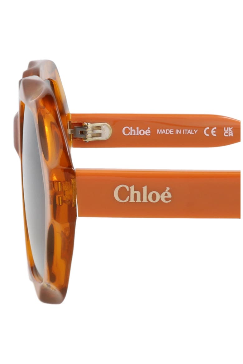 56mm Geometric Sunglasses, Alternate, color, ORANGE ORANGE GREY