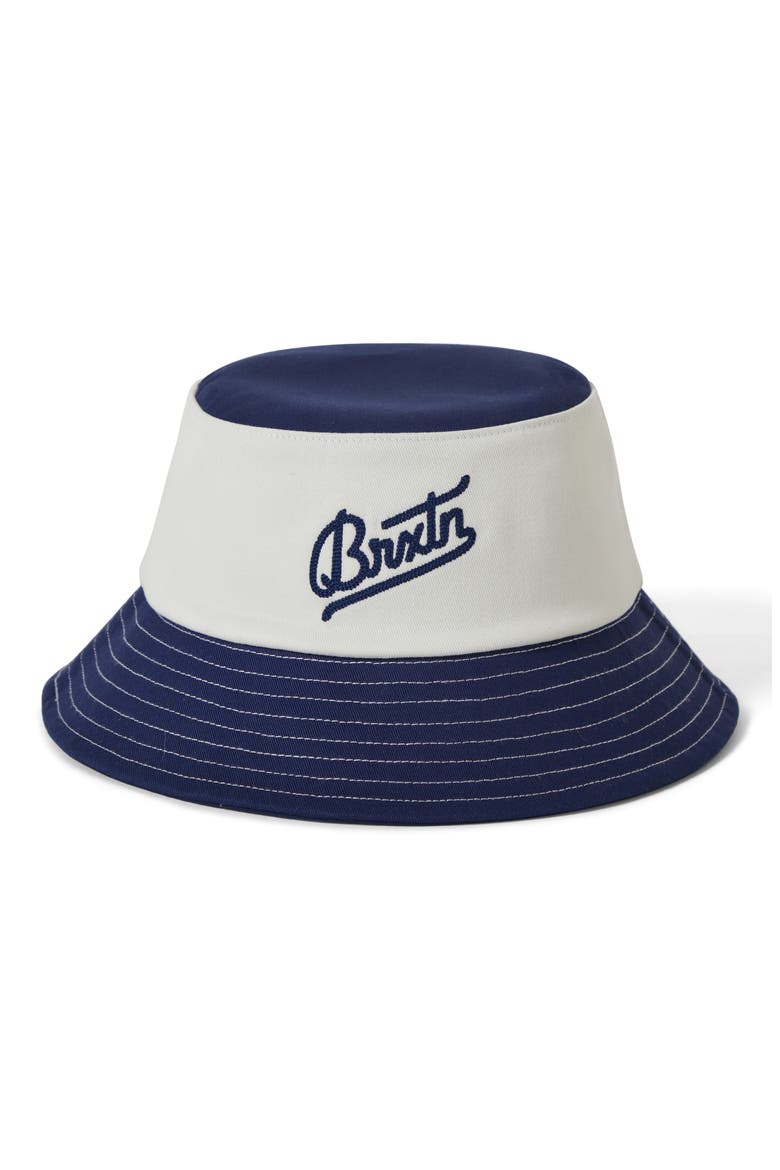 Eldon Packable Bucket Hat, Main, color, MIDNIGHT BLUE/ OFF WHITE