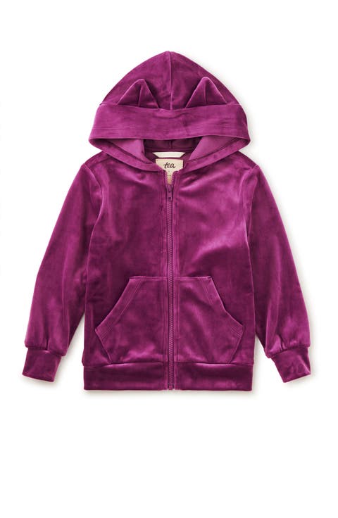 Cat Ears Velour Hoodie