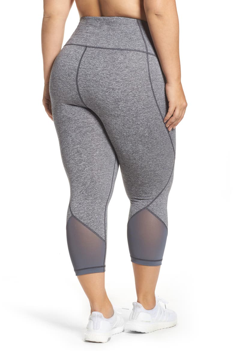 Hatha High Waist Crop Leggings, Alternate, color, GREY GRAPHITE