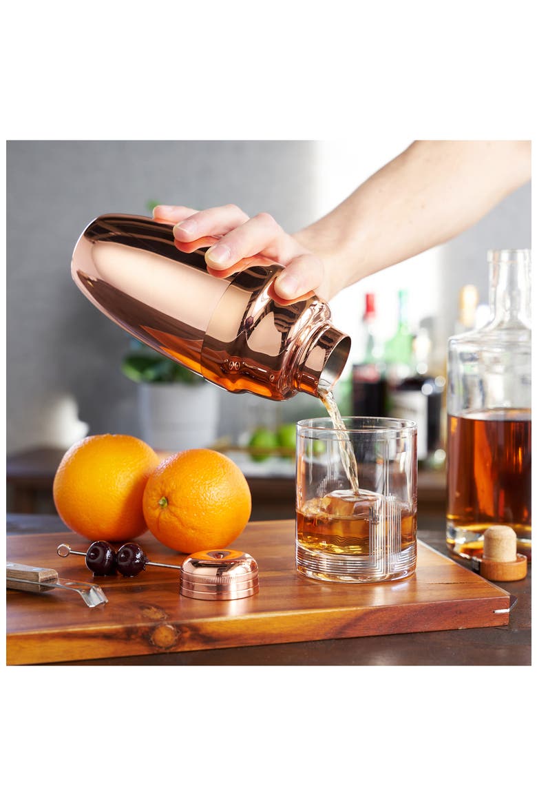 Summit Heavyweight Cocktail Shaker, Alternate, color, COPPER
