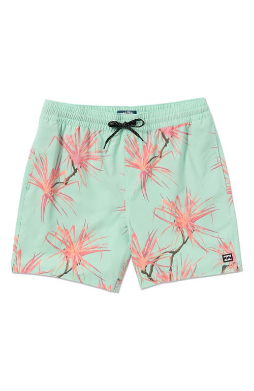 Billabong Sundays Layback Swim Trunks In Seafoam