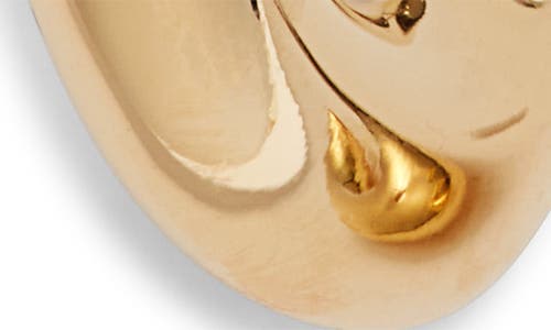 NORDSTROM NORDSTROM DEMI FINE ROUNDED ANGULAR HOOP EARRINGS