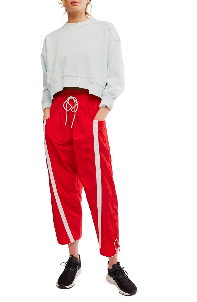 Free People FP Movement Intercept Cotton Blend Sweatshirt, Alternate, color, Arctic Snow