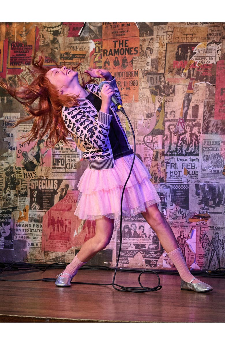 Tea Collection Layered Dot Tulle Skirt, Alternate, color, Cherry Blossom