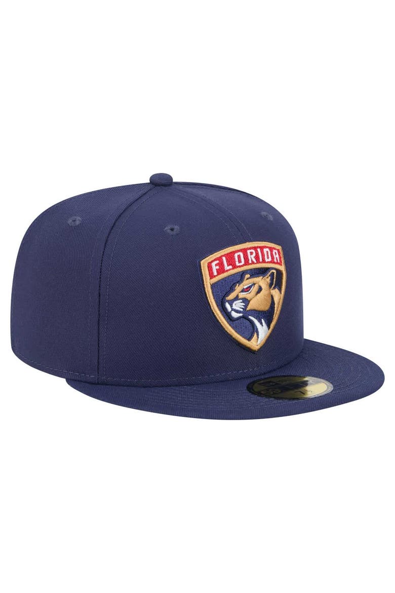 Men's New Era Navy Florida Panthers Core 59FIFTY Fitted Hat, Alternate, color, Navy