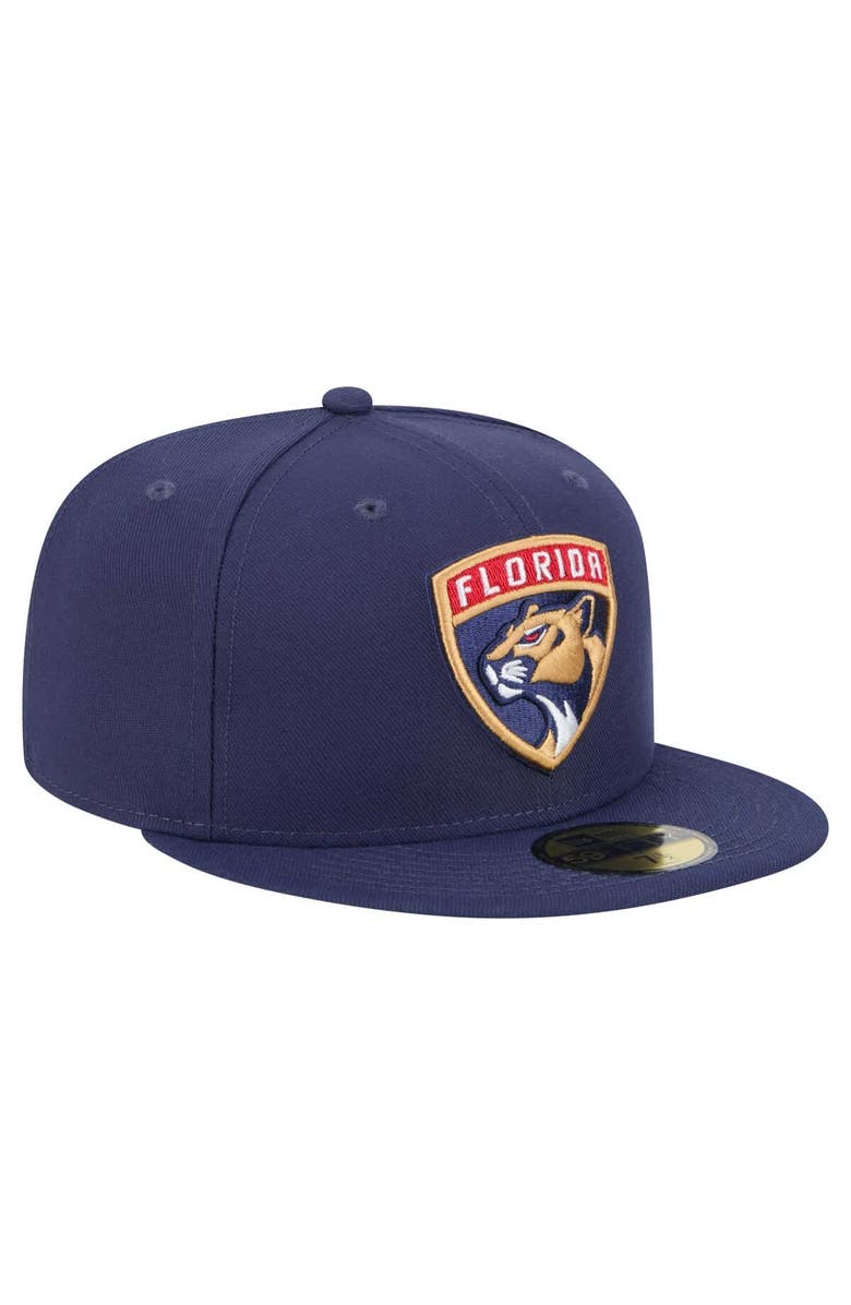 New Era Men
s New Era Navy Florida Panthers Core 59FIFTY Fitted Hat, Alternate, color, 
