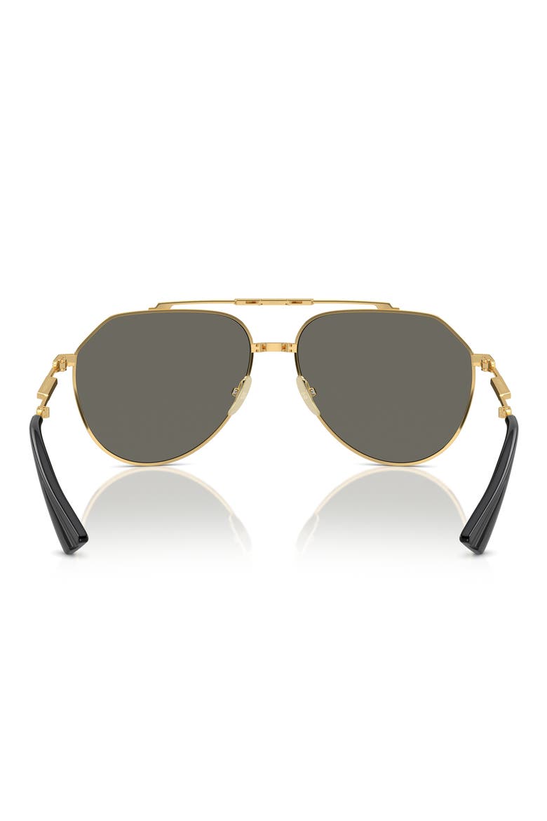 60mm Pilot Sunglasses, Alternate, color, GREY