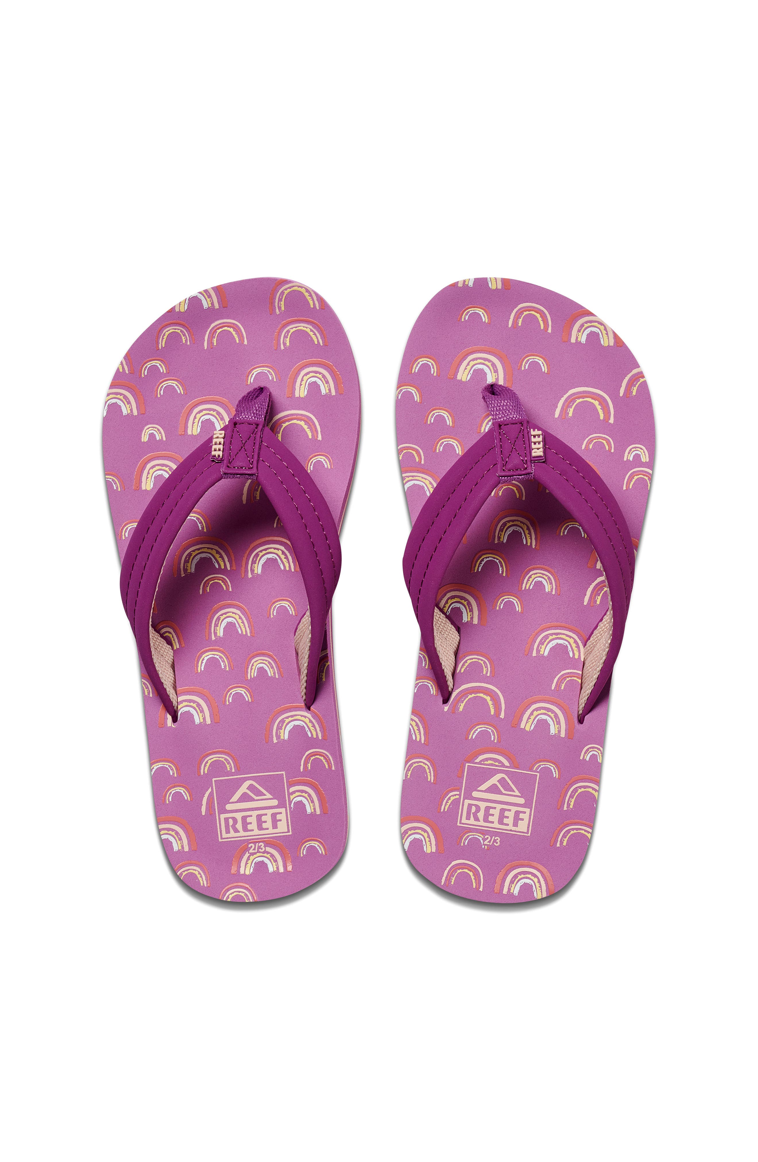 Ahi Flip Flop, Alternate, color, PURPLE RAINBOW