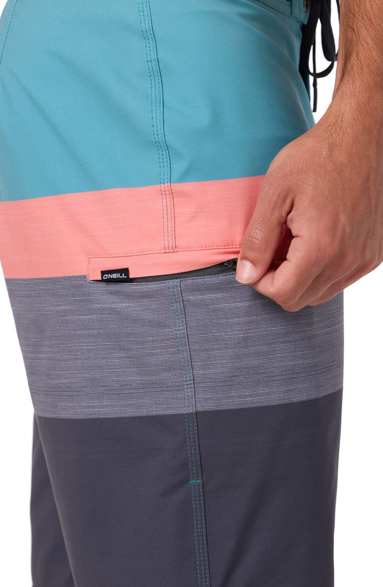 O'Neill Hyperfreak Heat Block Swim Trunks, Alternate, color, Bristol Blue