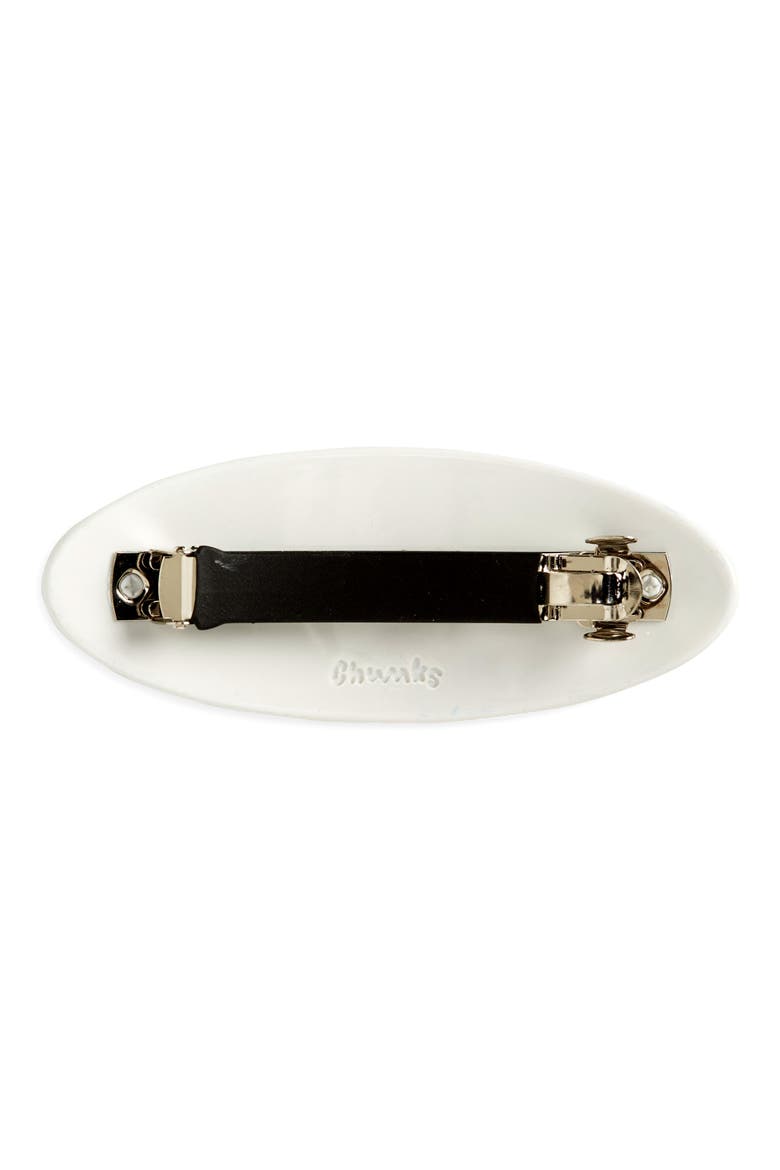 Horse Girl Oval Barrette, Alternate, color, MULTI GREEN
