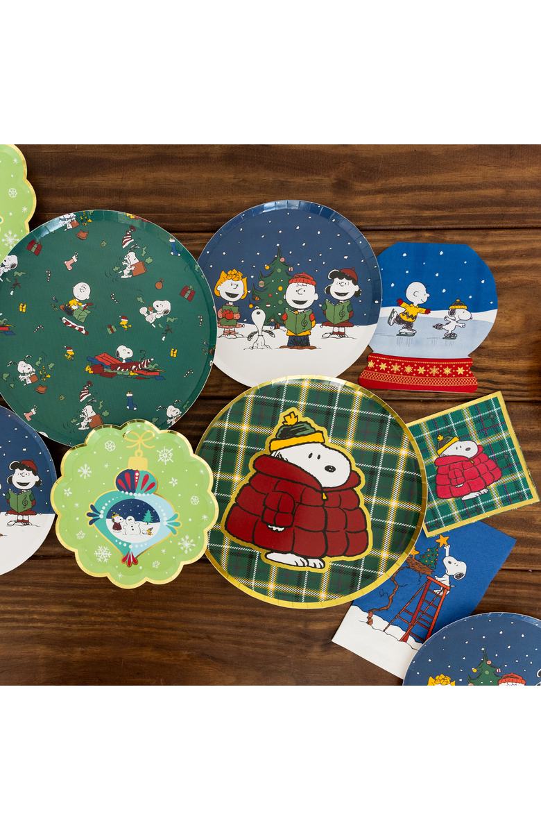 Jollity & Co. Peanuts Classic Christmas Snoopy Cocktail Napkins, Alternate, color, Assorted Pre-Pack