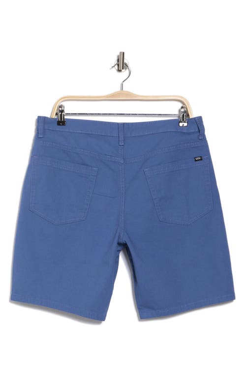 Vans Roy Stretch Cotton Shorts In Bijou Blue