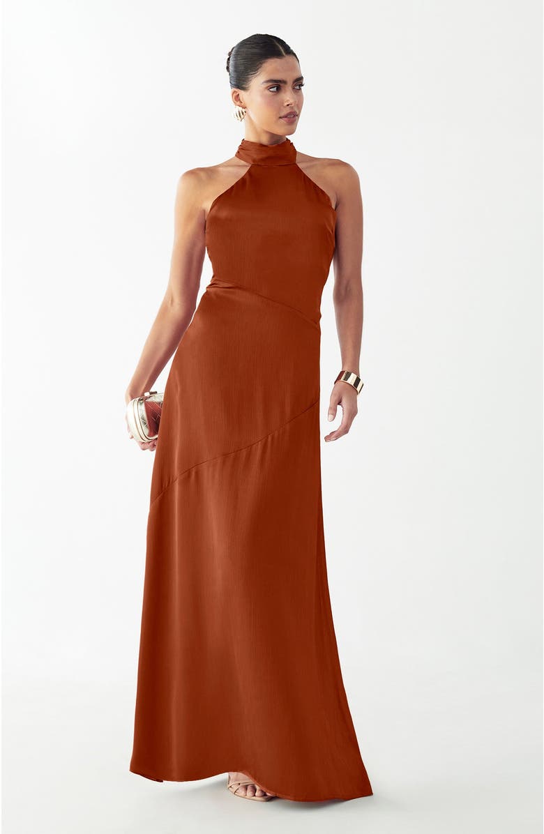 BWLDR Shaw Maxi Dress, Alternate, color, Copper