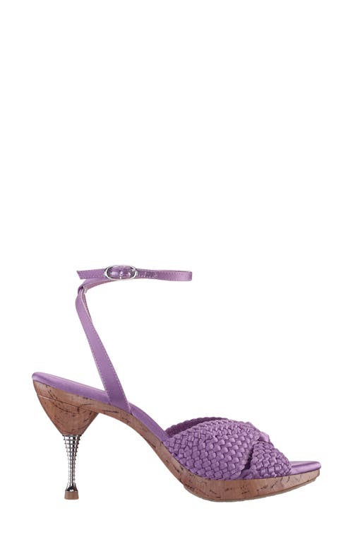 Nina Empire Ankle Strap Sandal In Wisteria