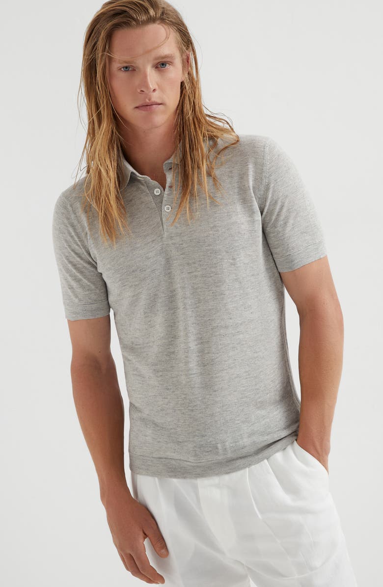 Brunello Cucinelli Polo-style sweater, Alternate, color, 