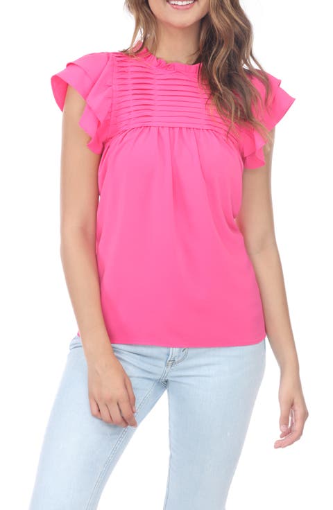 Ruffle Pleated Shirt