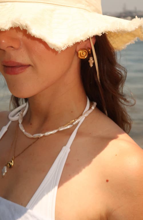 Joiana Jewelry Mini Billow Earrings In Gold