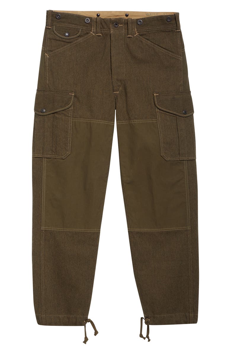 Double RL Regiment Fit Twill Cargo Pants, Alternate, color, Olive