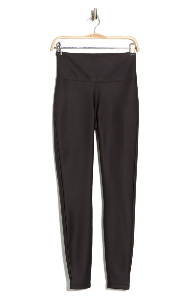 APANA Neo Shine Ankle Leggings, Alternate, color, Rich Black