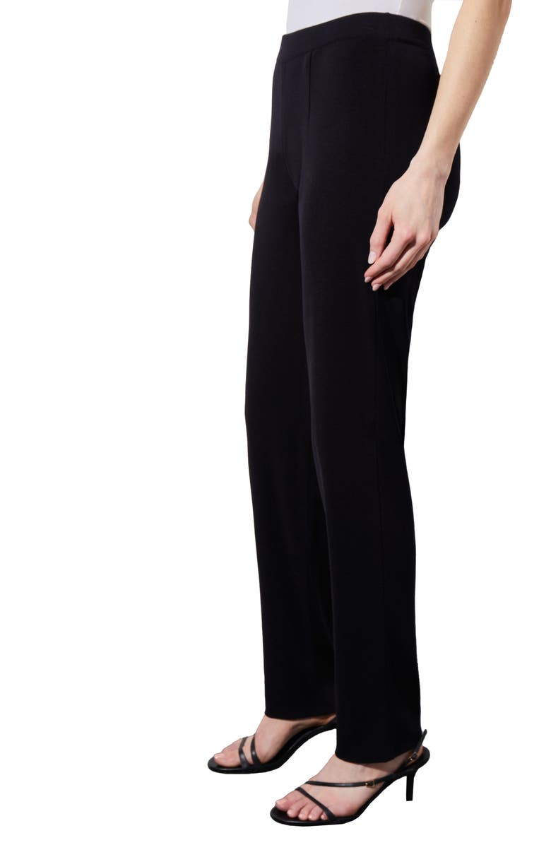 Ming Wang Straight Leg Knit Pants, Alternate, color, Black