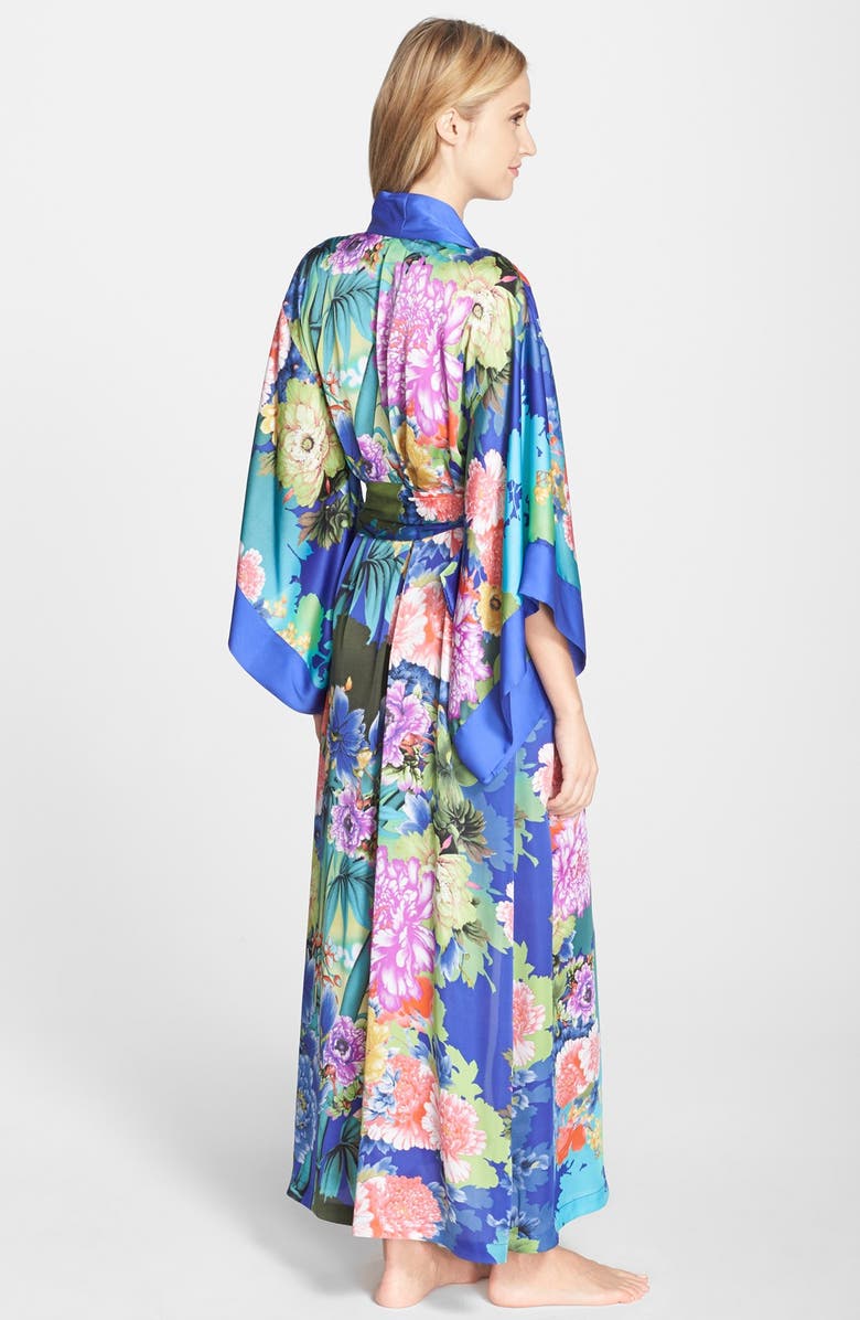Natori 'Tahiti' Satin Robe, Alternate, color, 