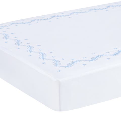 Kids' Embroidered Crib Sheet