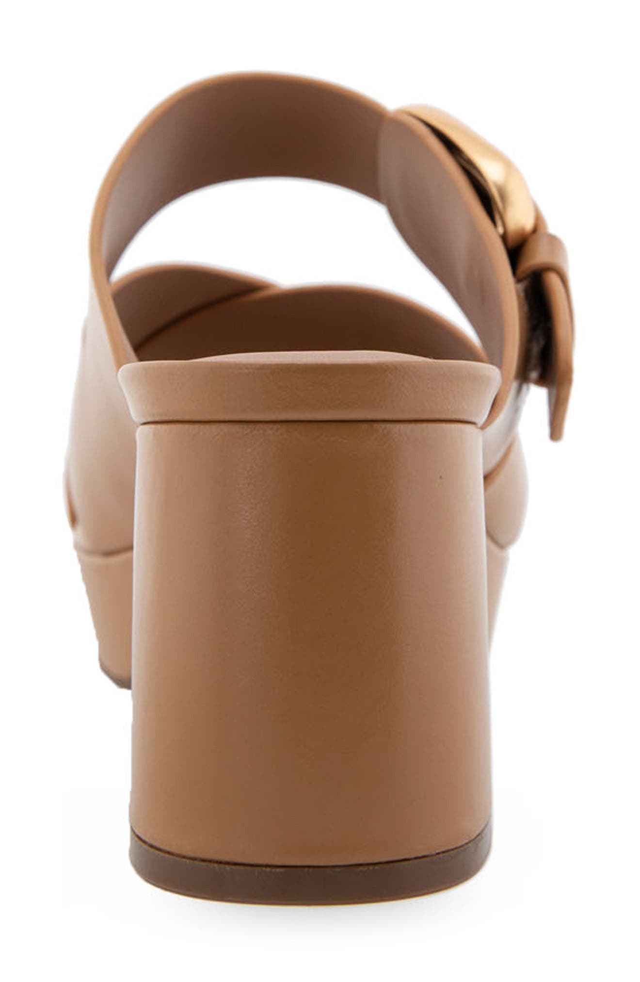 Collin Platform Sandal, Alternate, color, DOE LEATHE