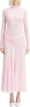 Bardot Lea Long Sleeve Mesh Midi Dress