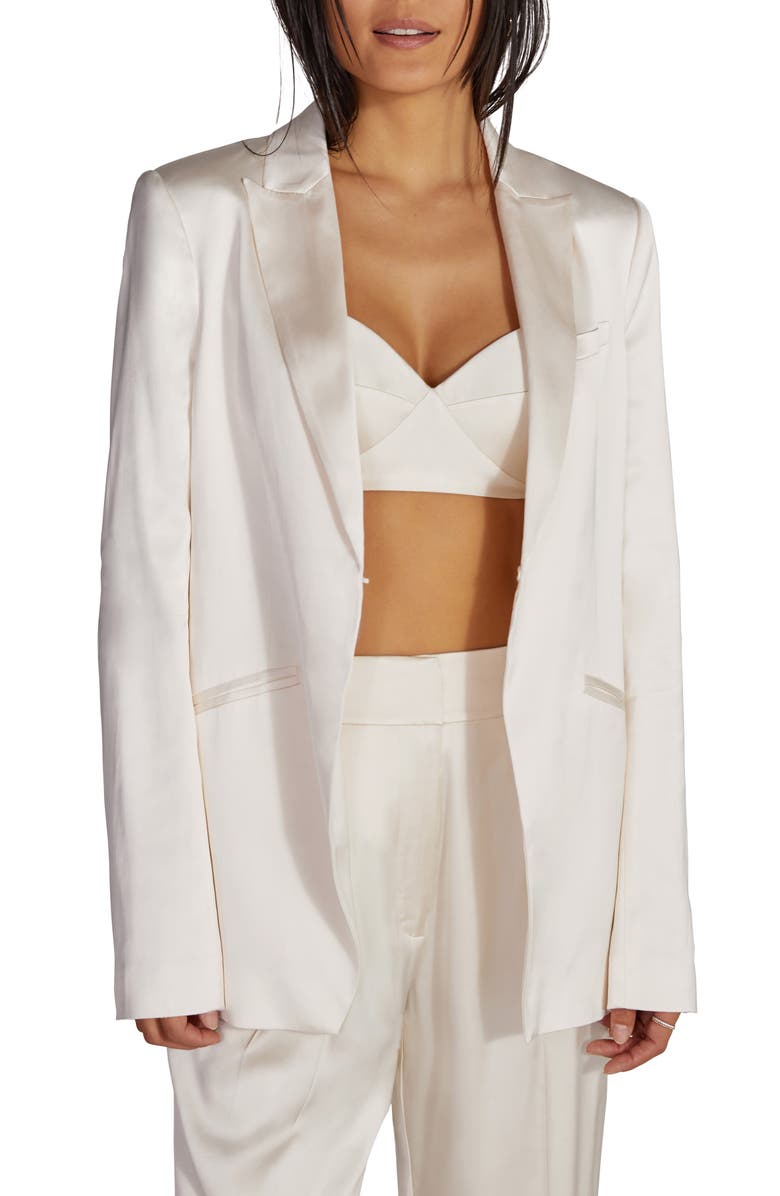 Favorite Daughter Satin Blazer, Main, color, 