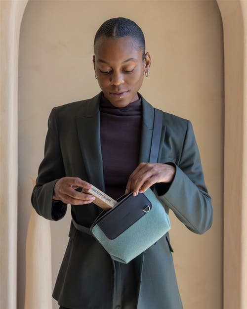 Graf & Lantz Graf Lantz Bedford Merino Wool Belt Bag In Green