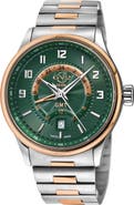 GV2 GEVRIL Men's Giromondo Two-Tone Bracelet Watch, 40mm
