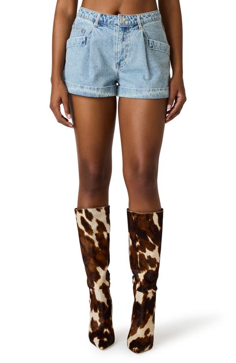 Cici Cuff Denim Short (Seabreeze)