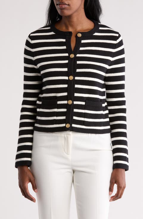 Stripe Crop Jacket
