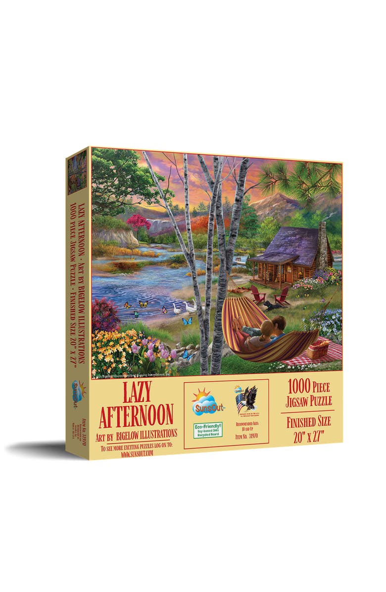 Sunsout Lazy Afternoon 1000 piece Jigsaw Puzzle for Adults, Main, color, Multicolor