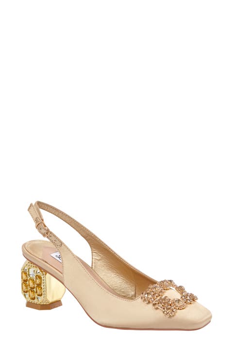 Precious Embellished Slingback Pump (Women)
