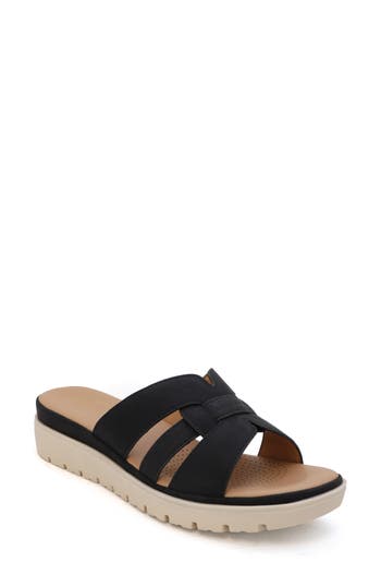 Comoda Designs Tunsa Wedge Slide Sandal