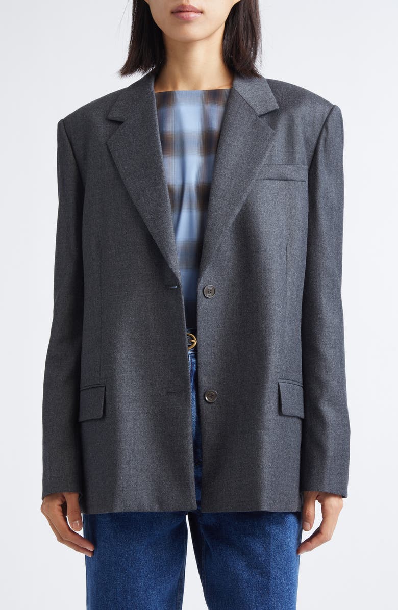 EENK Transformable Single Breasted Wool Blend Blazer, Alternate, color, Grey Wool Blend