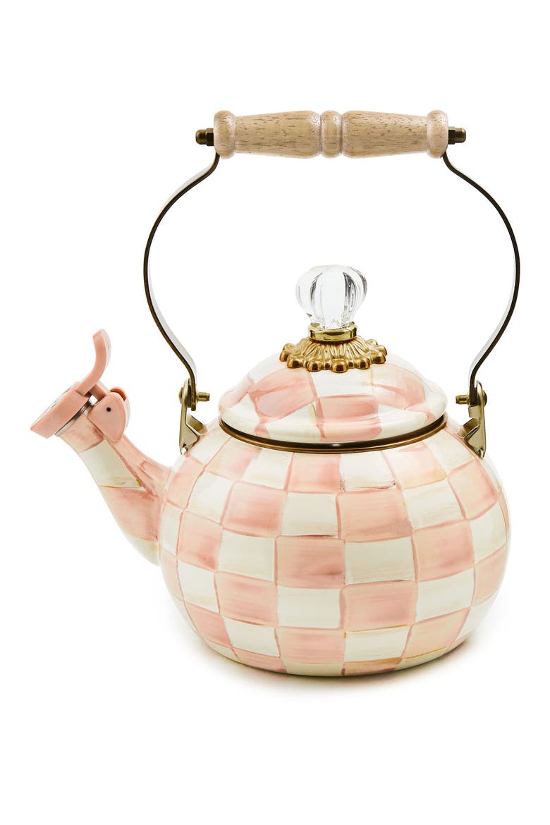 Rosy Check Whistling Tea Kettle, Main, color, ROSY