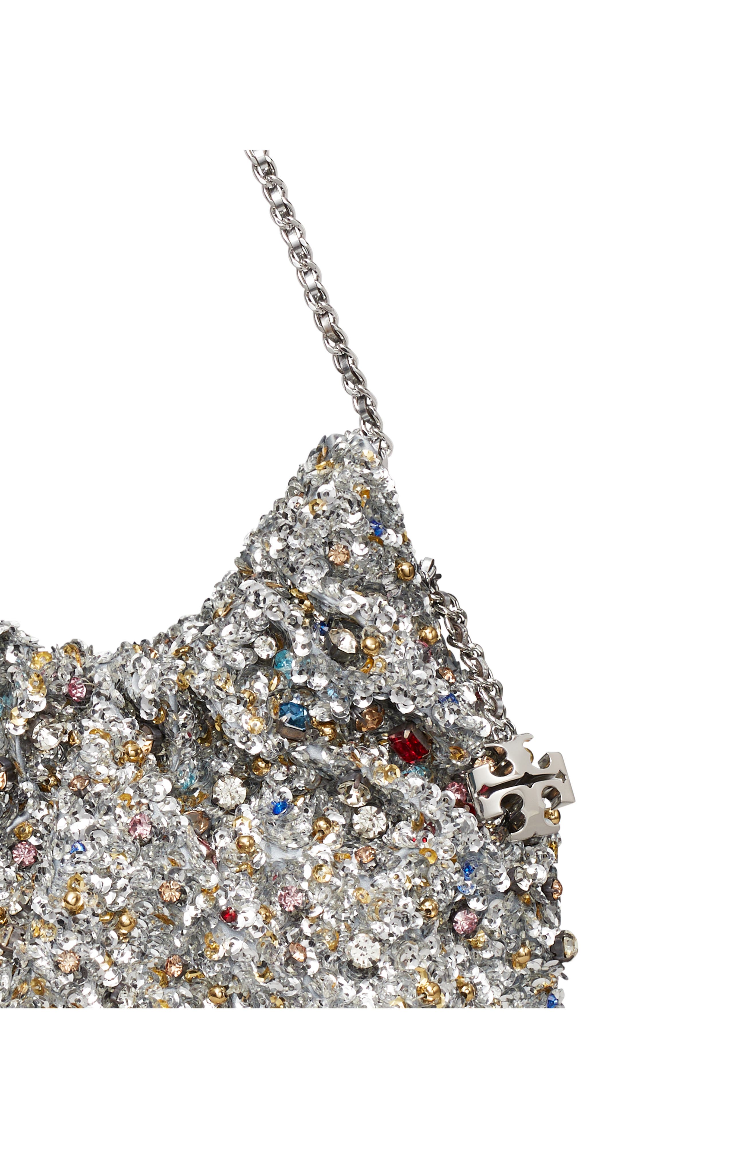 Fleming Embellished Mini Hobo, Alternate, color, WARM RAIN