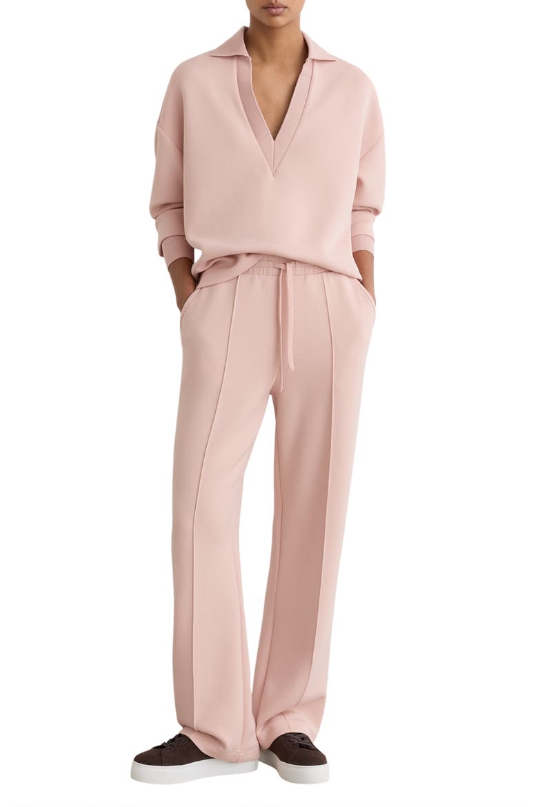 Bernie Johnny Collar Sweatshirt, Alternate, color, PALE PINK