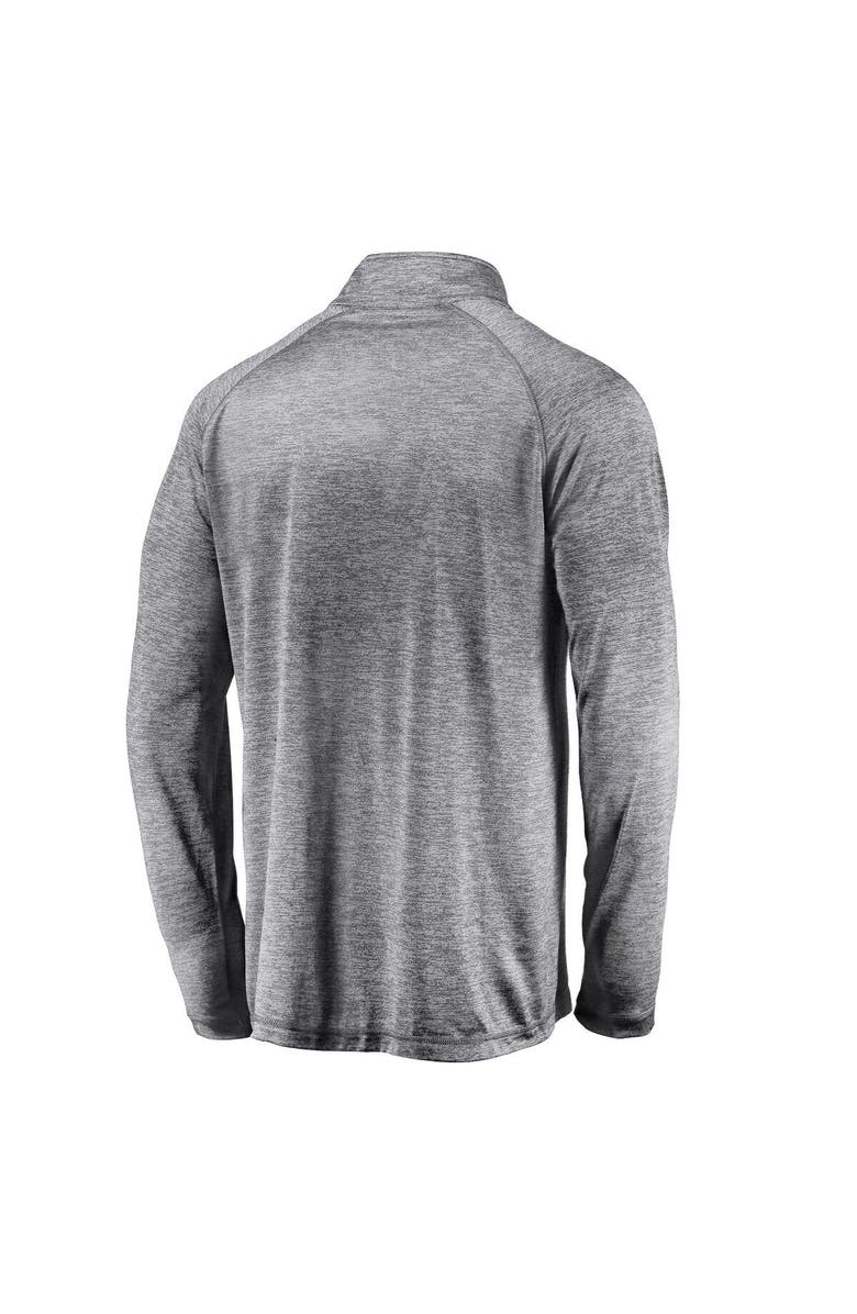 FANATICS Men's Fanatics Branded Gray Texas A&M Aggies Striated Raglan Lightweight Quarter-Zip Top, Alternate, color, 