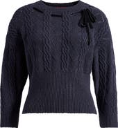 WAYF x Sara Walker Miranda Velvet Pointelle Sweater