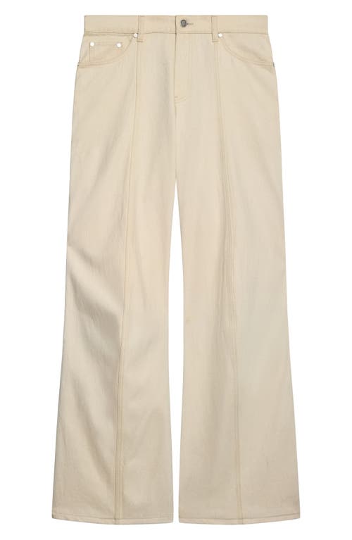 Helmut Lang Ski Wide Leg Jeans In Neutral