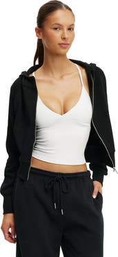 COTTON ON BODY Women's Active Raglan Zip Through Hoodie