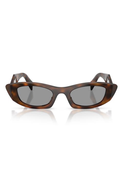 52mm Oval Sunglasses