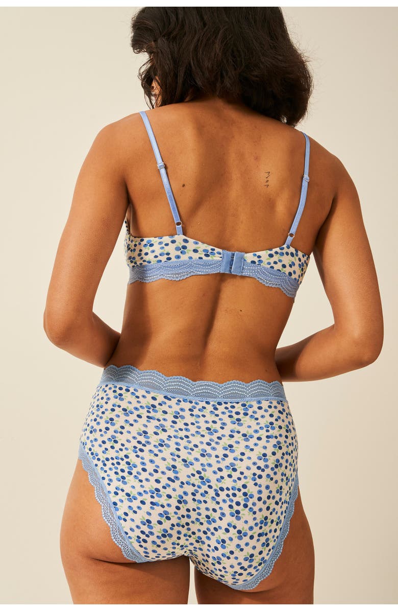 Stripe & Stare The Lace Triangle & High Rise Knicker Set, Alternate, color, 