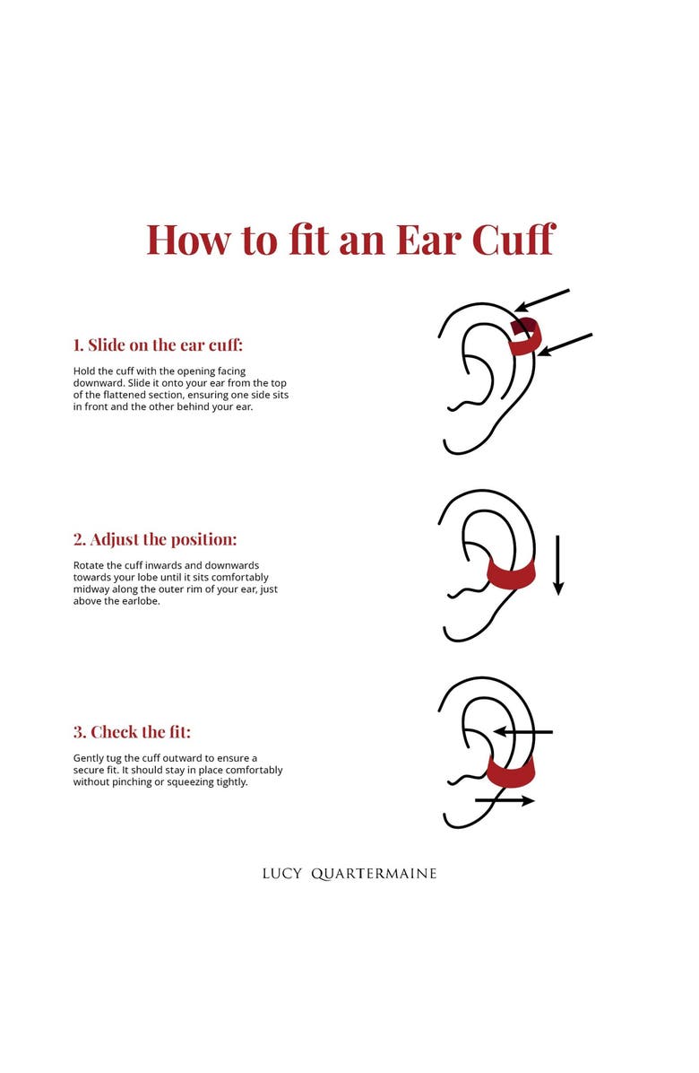 Lucy Quartermaine Petal Ear Cuff, Alternate, color, Sterling Silver