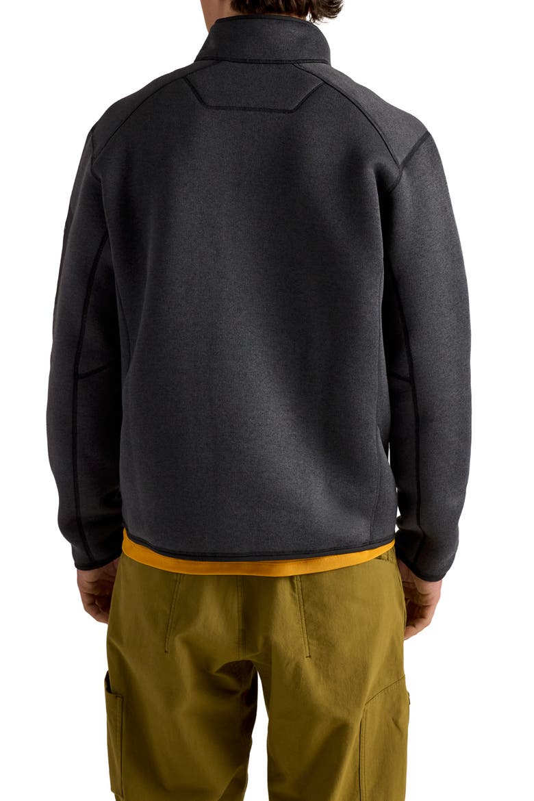 Covert Half Zip Fleece Pullover, Alternate, color, BLACK HEATHER