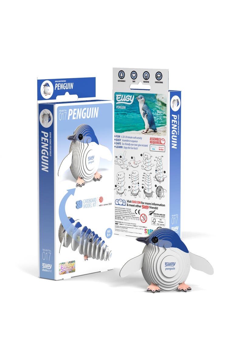Eugy Puzzles Penguin 3D Puzzle, Main, color, NO COLOR